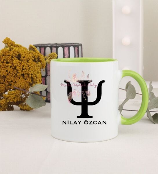 Kişiye Özel Psikolog Yeşil Kupa Bardak