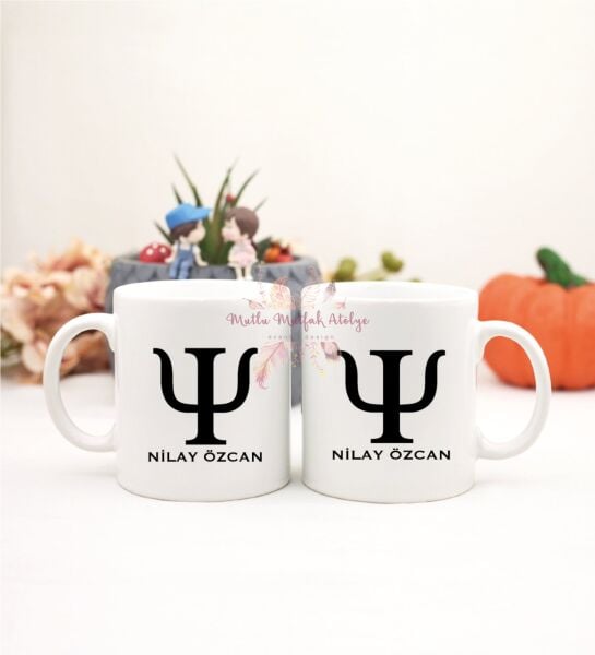 Kişiye Özel Psikolog İkili Kupa Bardak