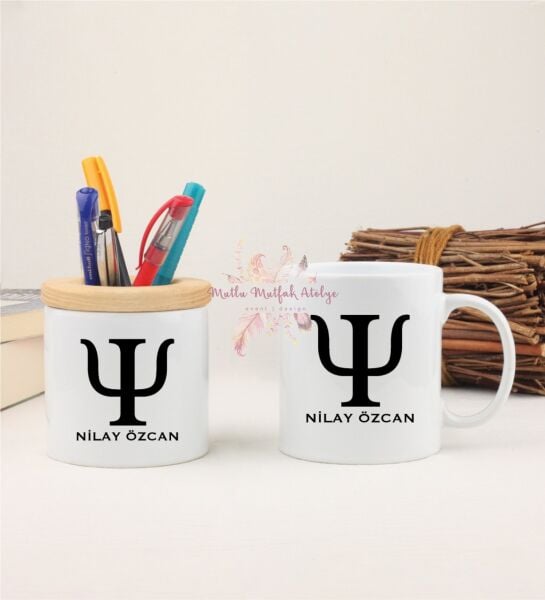 Kişiye Özel Psikolog Kalemlik ve Kupa Bardak