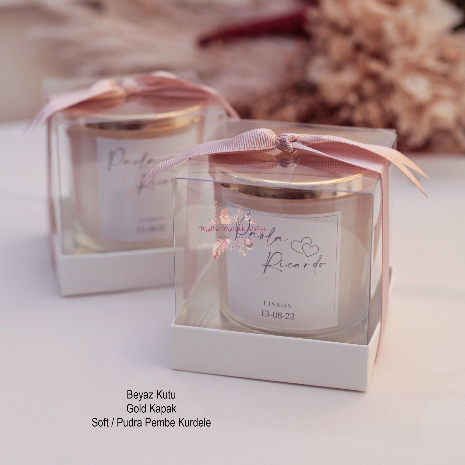 Büyük Boy Kokulu Hediyelik Mum