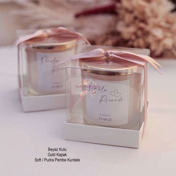 Büyük Boy Kokulu Hediyelik Mum