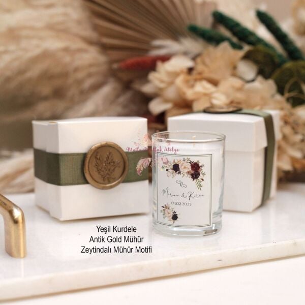 Hediyelik Mühürlü Kutulu Mum