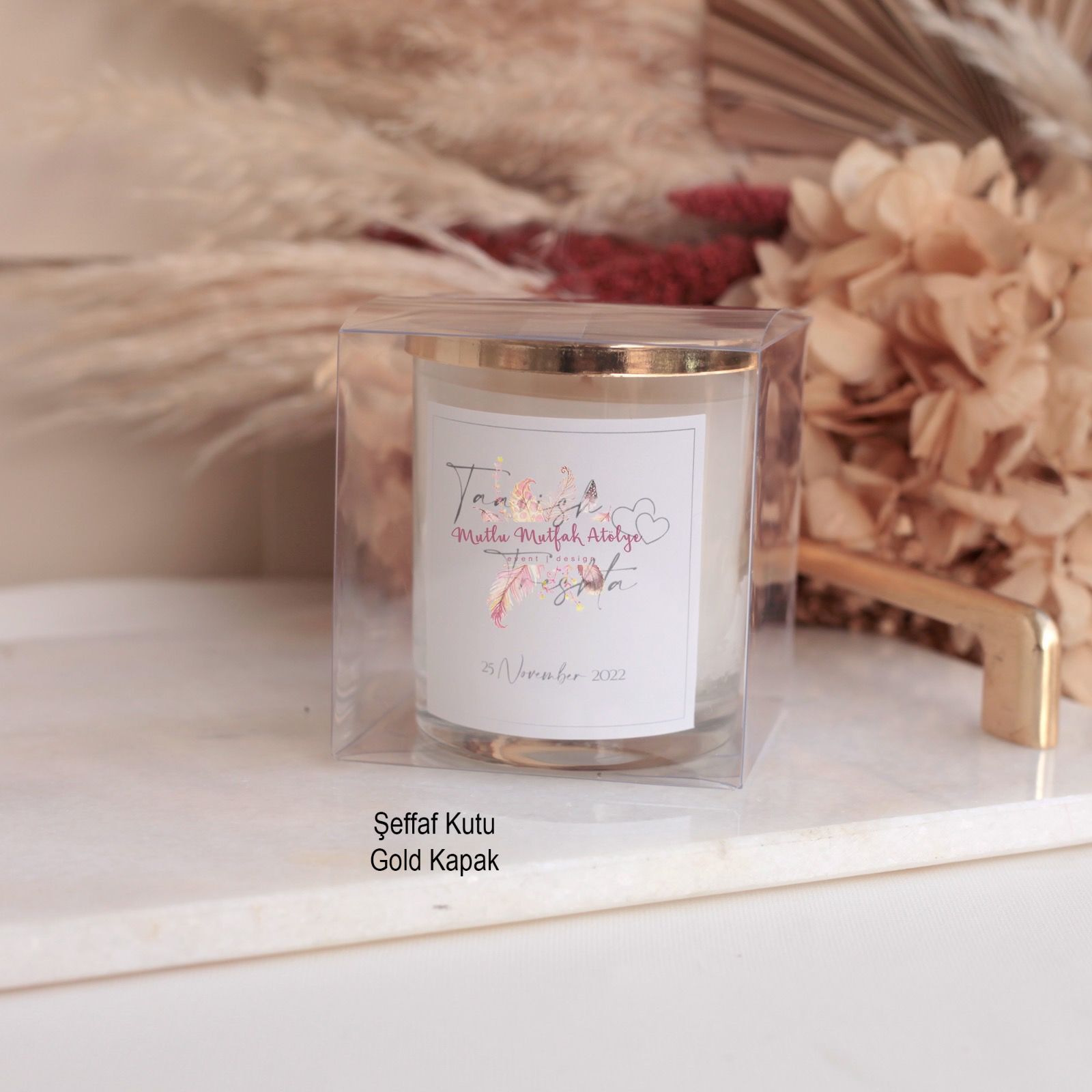 Büyük Boy Kokulu Hediyelik Mum