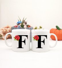 2'li Kupa Bardak F Harfi