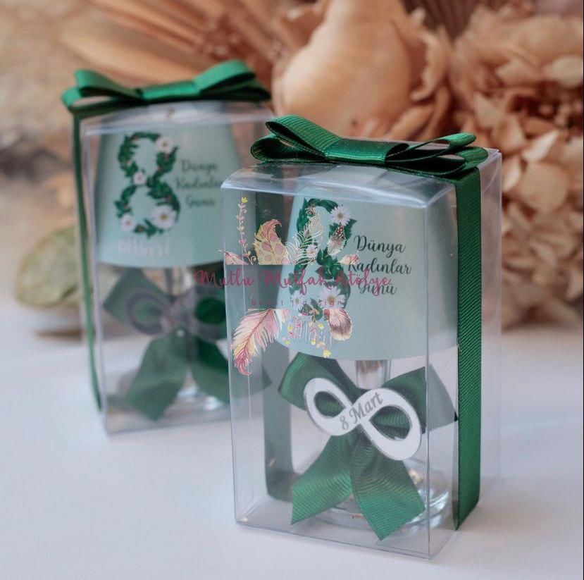 8 Mart Dünya Kadınlar Günü İçin Hediyelik Abajur Mum