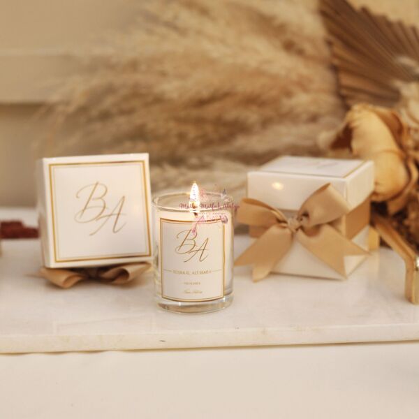 Hediyelik Fiyonklu Kutulu Mum