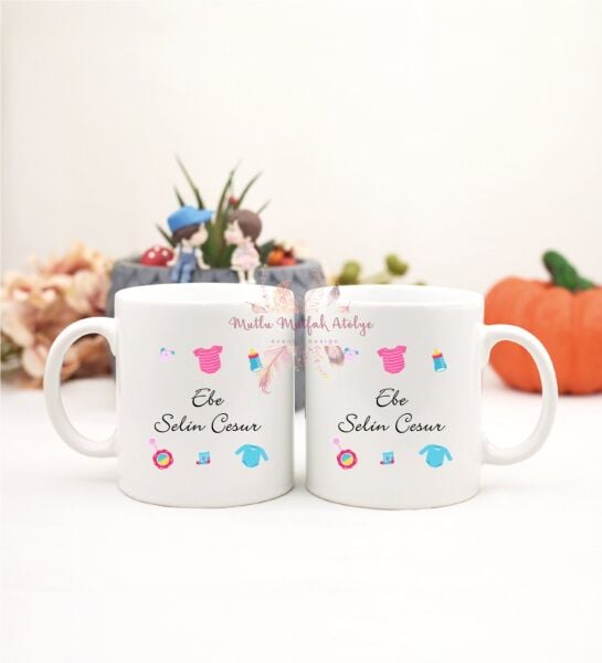 Kişiye Özel Ebe İkili Kupa Bardak