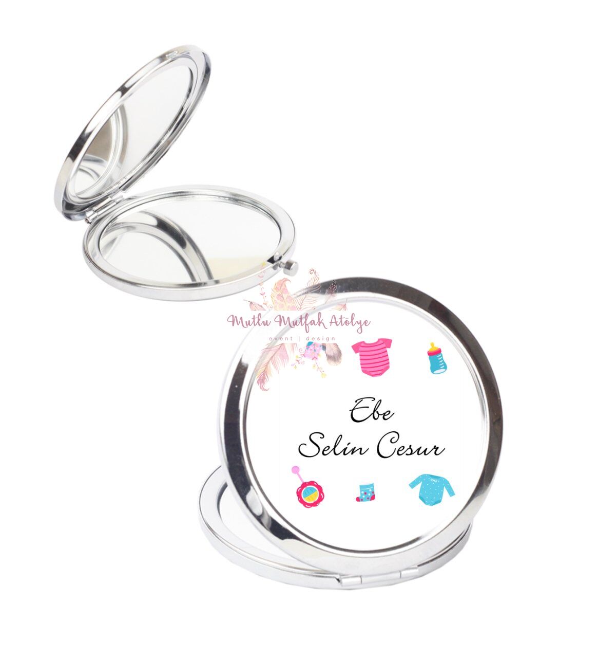 Kişiye Özel Ebe Cep Aynası
