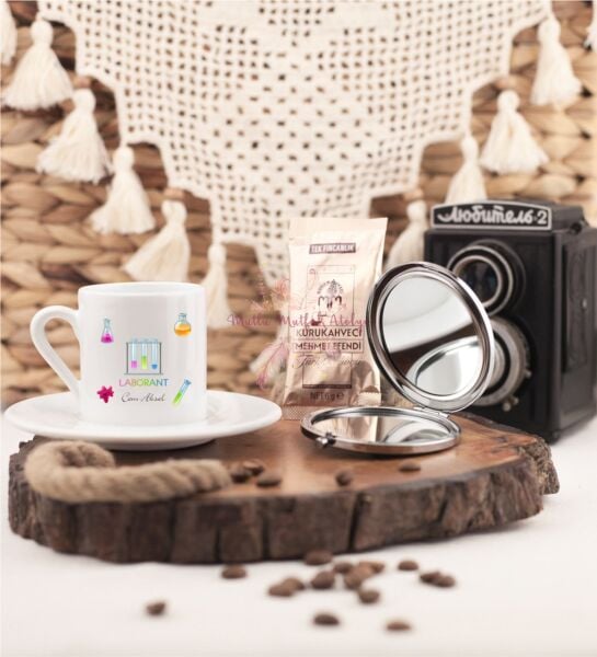 Kişiye Özel Laborant Aynalı Kahve Fincanı