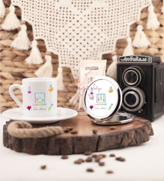 Kişiye Özel Laborant Aynalı Kahve Fincanı