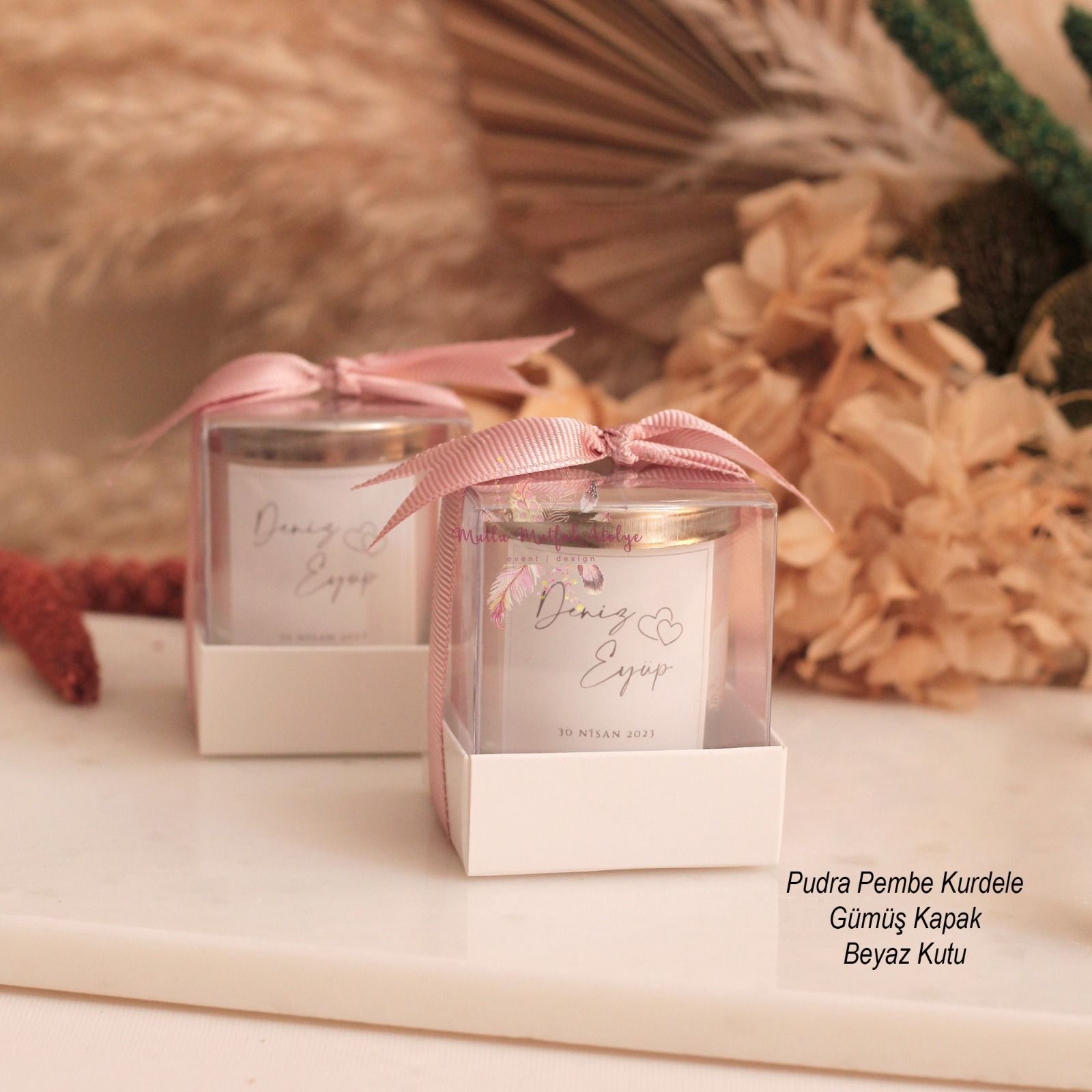 Hediyelik Kapaklı Kutulu Mum