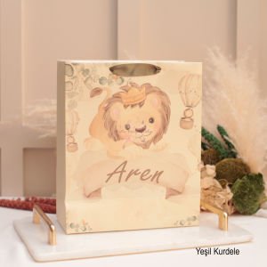 Özel Baskılı 20x24x9cm Karton Çanta - Düğün, Nişan, Doğum Günü ve Baby Shower