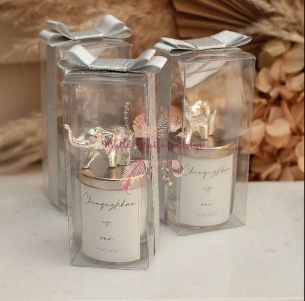 Fil Figürlü Kutulu Mum