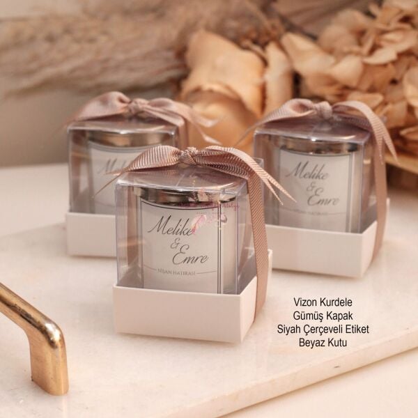 Hediyelik Kapaklı Kutulu Mum