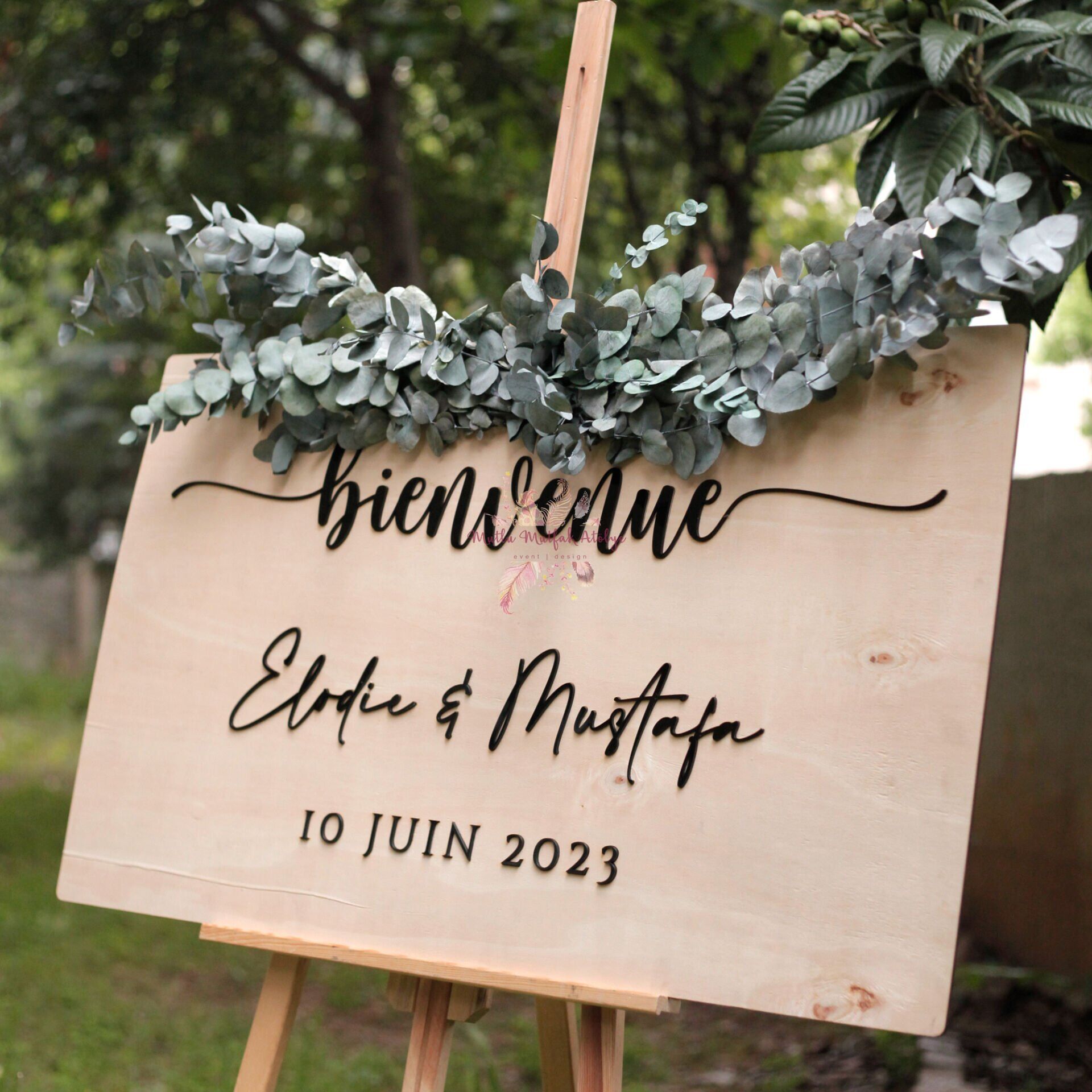 Ahşap Karşılama Panosu