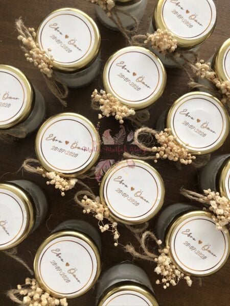 Hediyelik Cipsolu Kavanoz Mum