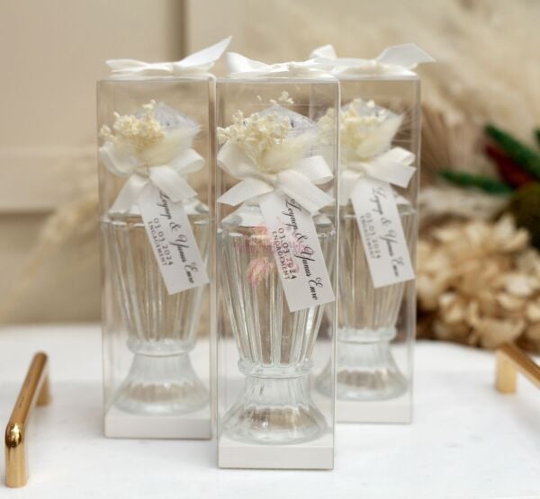 Kutulu Vazo Cam Şişe Limon Kolonyası Eyüp Sabri Tuncer