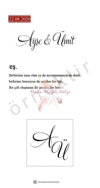 Hediyelik Çikolatalı Kart LUGAT