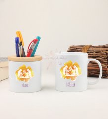 Kupa Bardak ve Kalemlik Seti İkizler Burcu