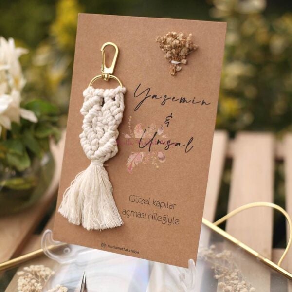 Cipsolu Makrome Anahtarlık