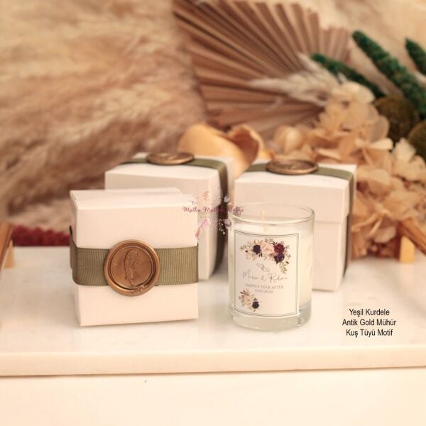 Hediyelik Mühürlü Kutulu Mum