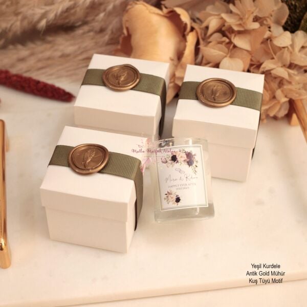 Hediyelik Mühürlü Kutulu Mum