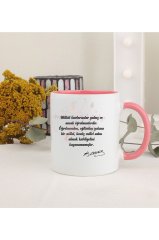 Öğretmenler Günü Hediyesi Atatürk  Pembe Kupa Bardak