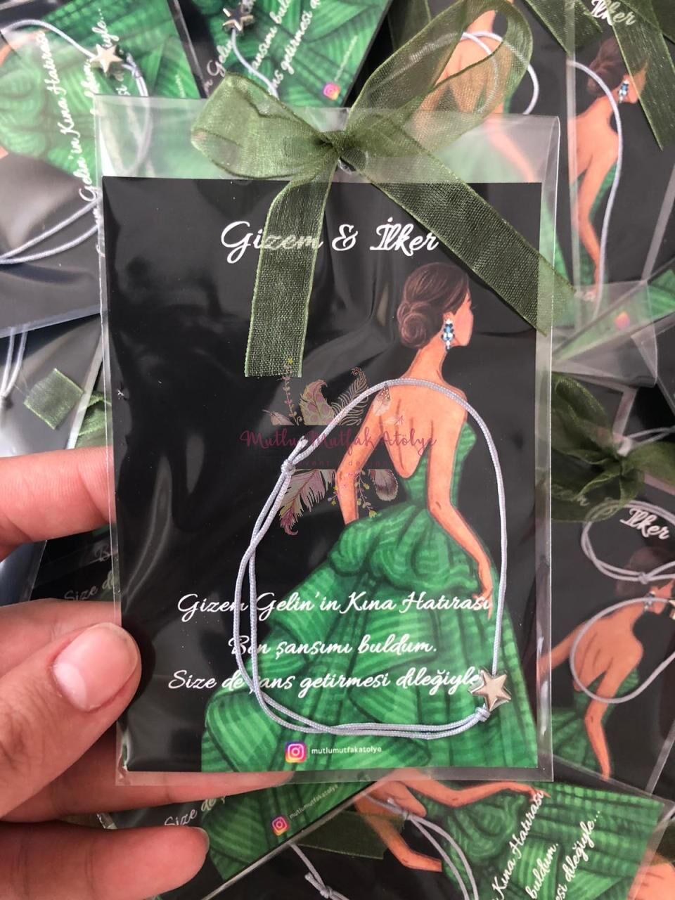 Hediyelik Kına Konseptli Şans Bilekliği